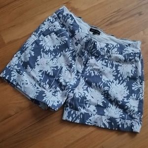 Dear John Blue and White Floral Women Shorts